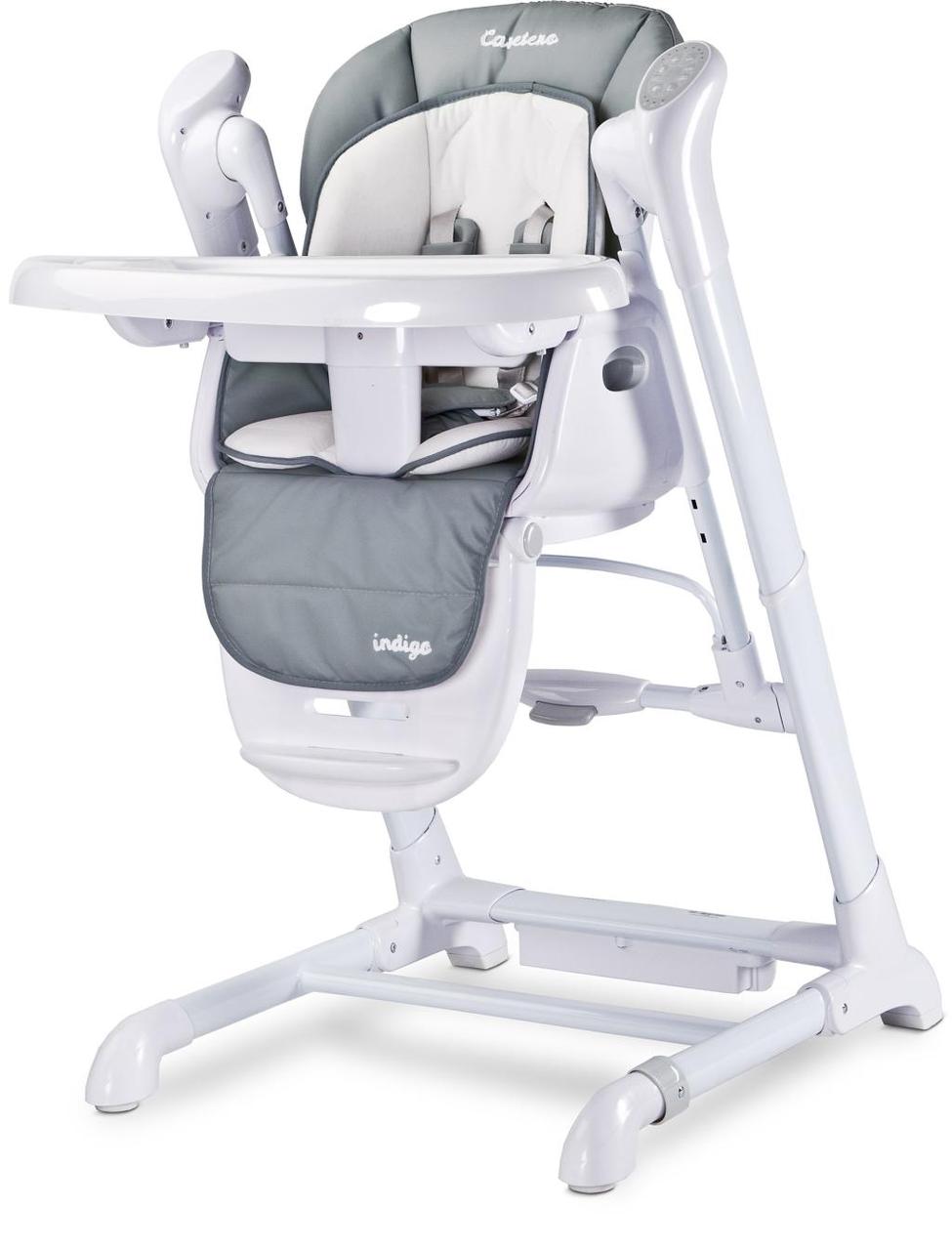 

Стульчик для кормления Caretero Indigo Grey