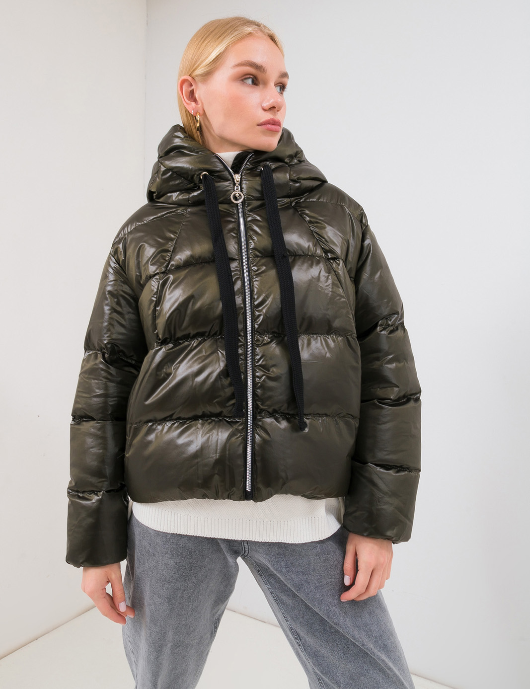 

Куртка Wear me свободная с капюшоном M Зелёный 2w/03/68