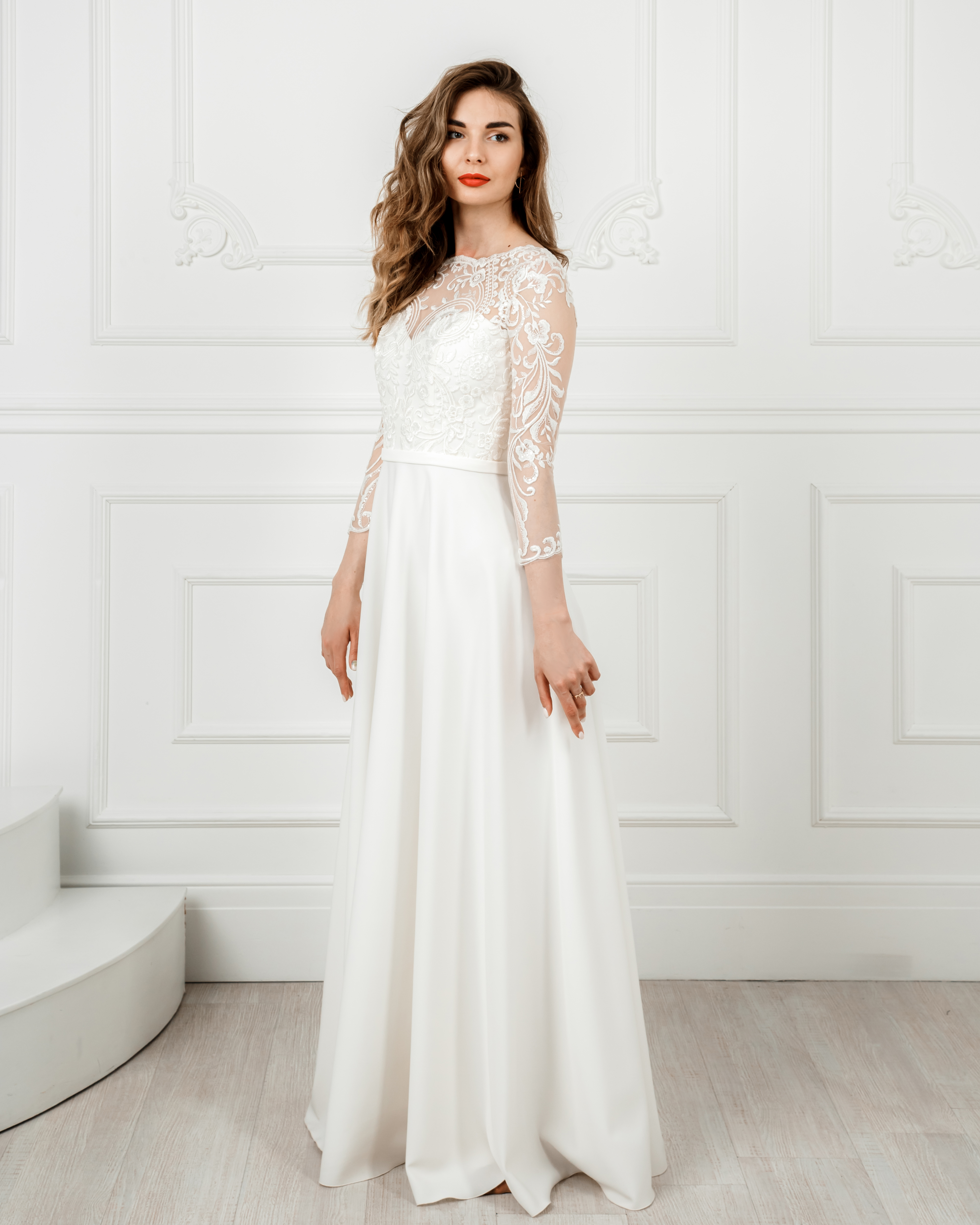 

Свадебное платье ANGEL FASHION DRESS LOLITA 44 молочный