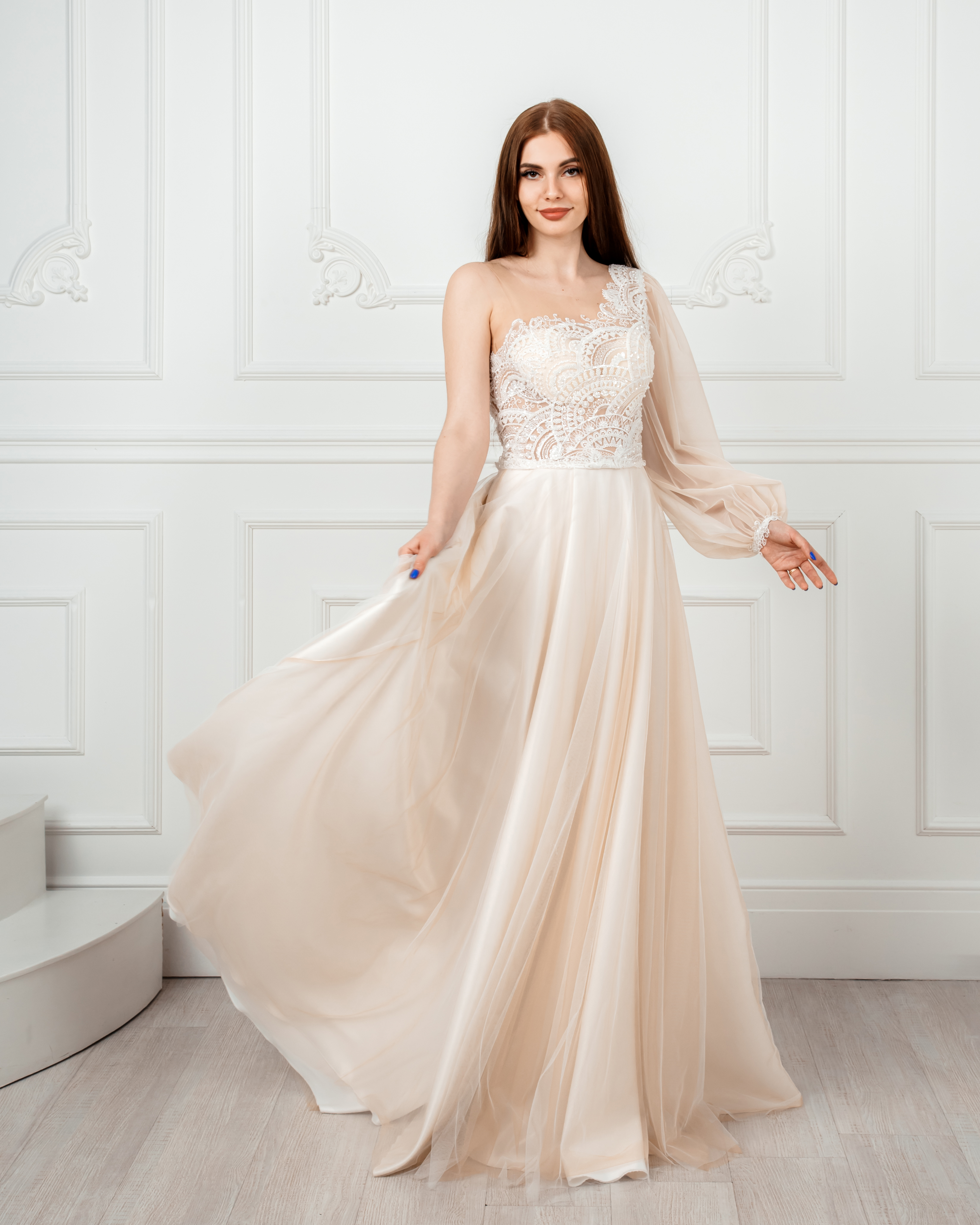 

Свадебное платье ANGEL FASHION DRESS DANITA 44 кремовый
