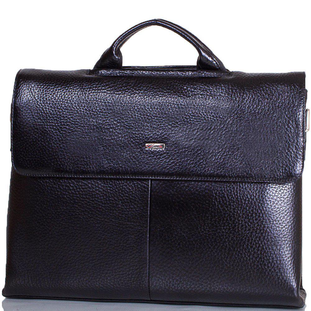 

Кожаный портфель мужской Desisan 39,5х28,5х9 см Черный
