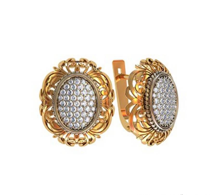 

Серьги большие Maxi Silver 7709