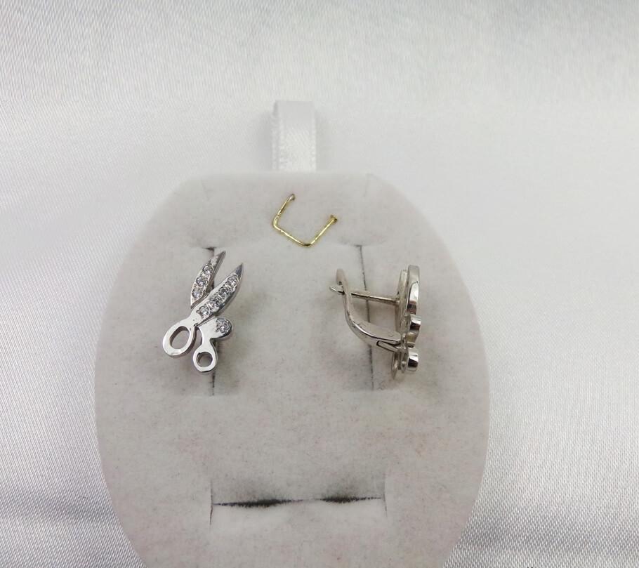

Серьги ножницы Maxi Silver 5186