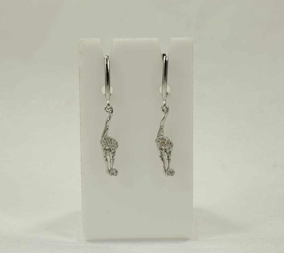 

Сережки гимнастки Maxi Silver 8626