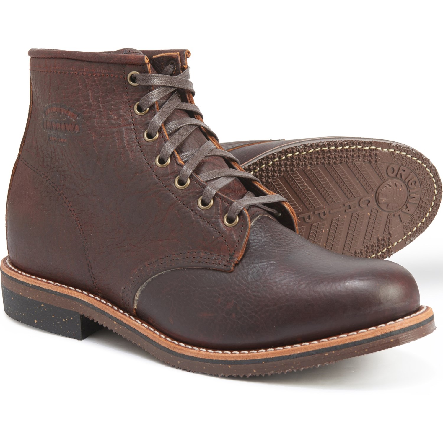 Chippewa Smith Work Leather 6 Briar Pitstop 41.5 265