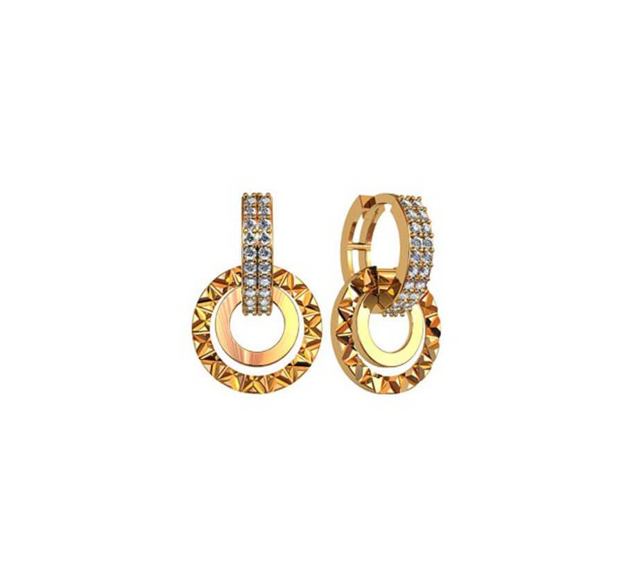

Серьги конго с алмазной гранью Maxi Silver Maxi Silver 8368