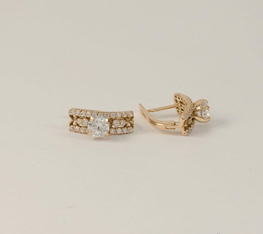 

Серьги золотые для женщин Maxi Silver 7615
