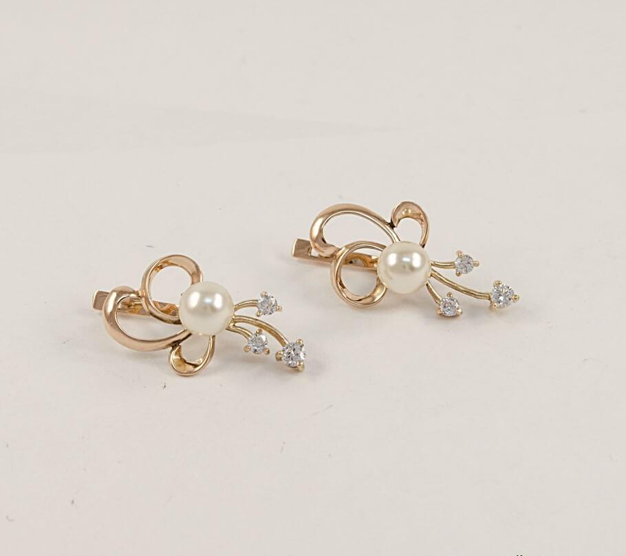 

Сережки жемчуг Maxi Silver 7011