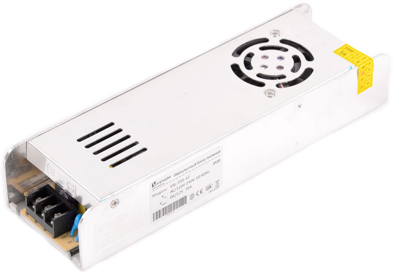 

Блок питания Venom 12В 350Вт Slim Standar IP20t (VSSL-350-12)
