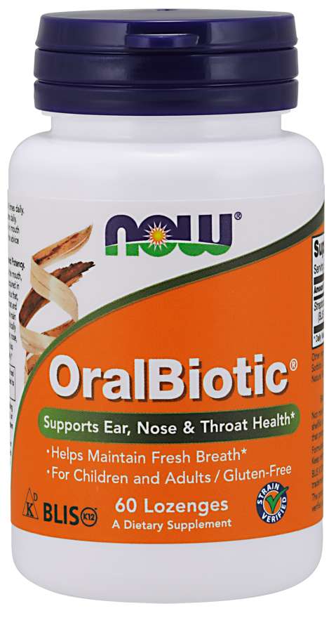 

Специальный продукт NOW OralBiotic Lozenges 60 таблеток (4384301638)