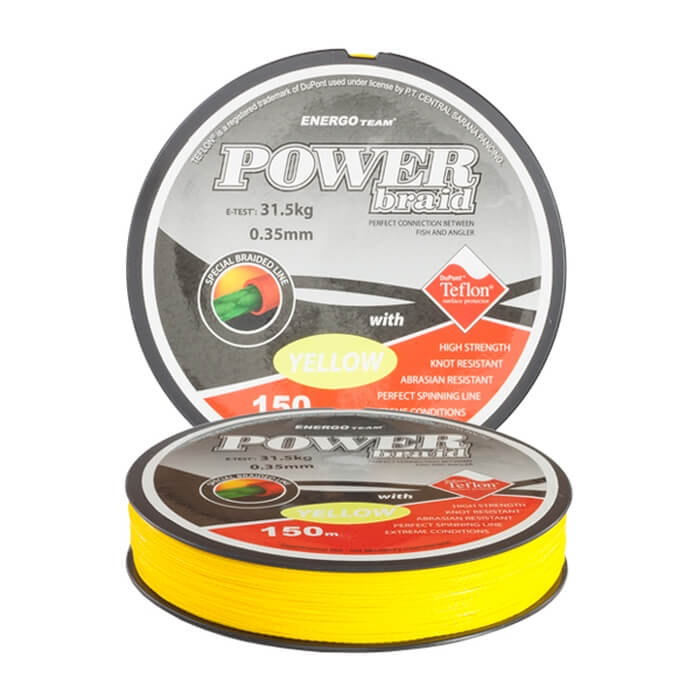 

Шнур EnergoTeam Power Braid Teflon 0,25mm 150m yellow (30900125)