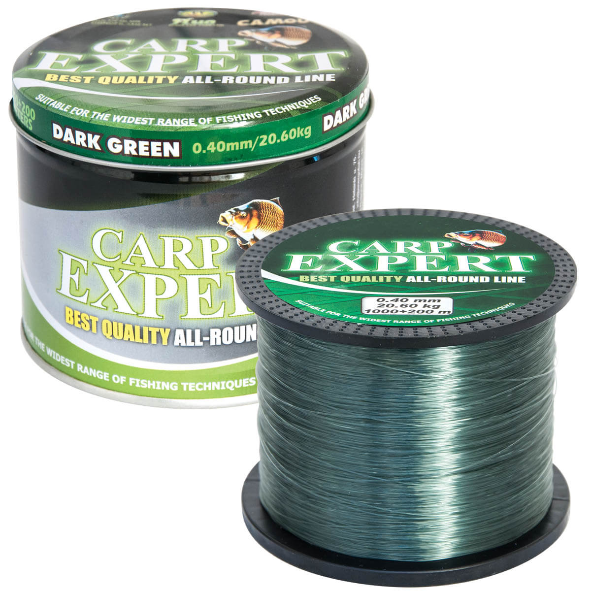 

Леска Carp Expert Dark Green 0,30mm 1200m (30104830)