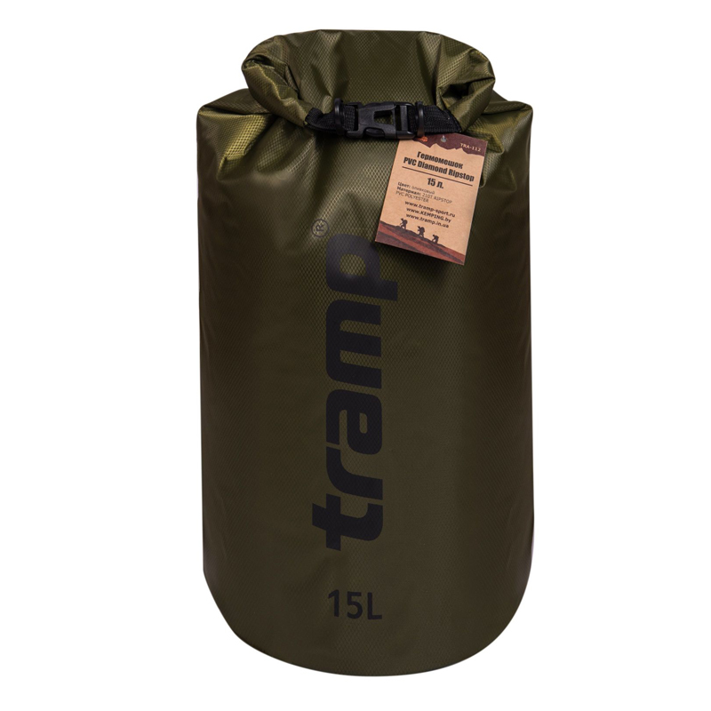 

Гермомешок Tramp TRA-112 (15л), оливковый
