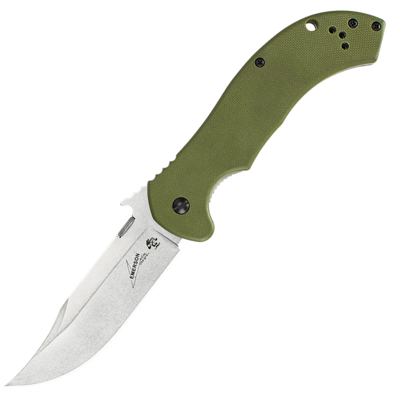 

Нож складной Kershaw CQC-10K (длина: 216мм, лезвие: 90мм), зеленый