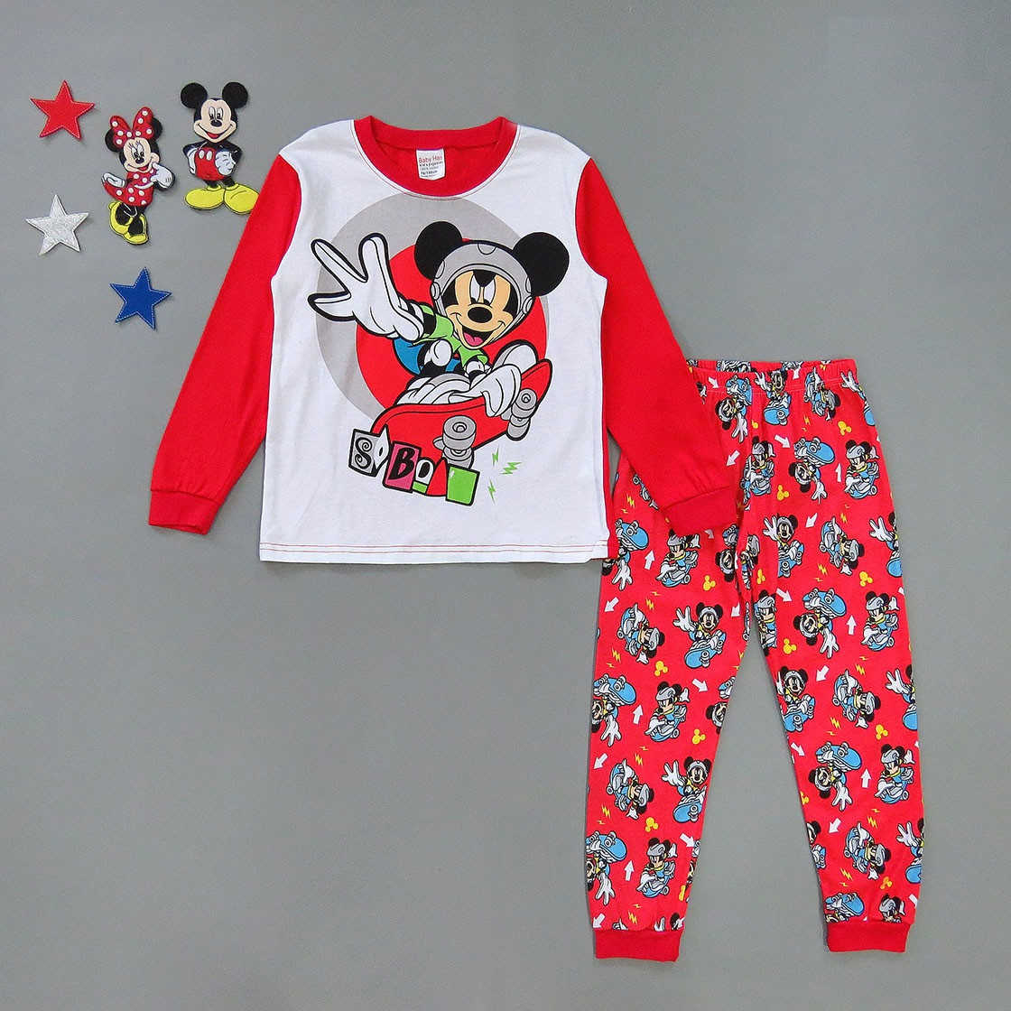 

Пижама Mickey Mouse Baby Has для мальчика 130 см Красная 17023