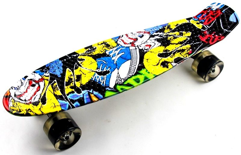 

Пенниборд Penny Board Cool Draft Joker Светящиеся Колеса