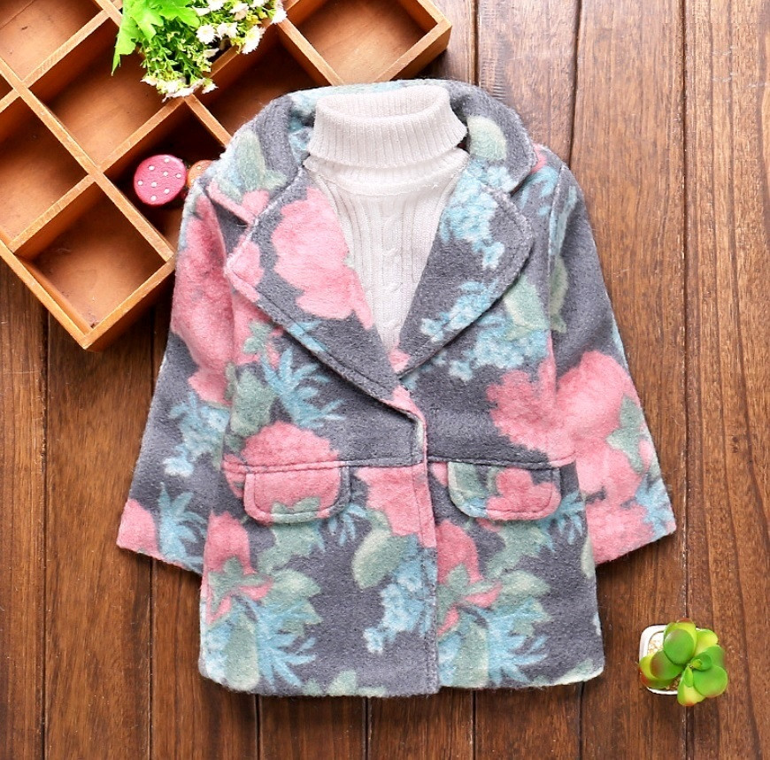 

Пальто Small child для девочки 86-92 см Серое 15250