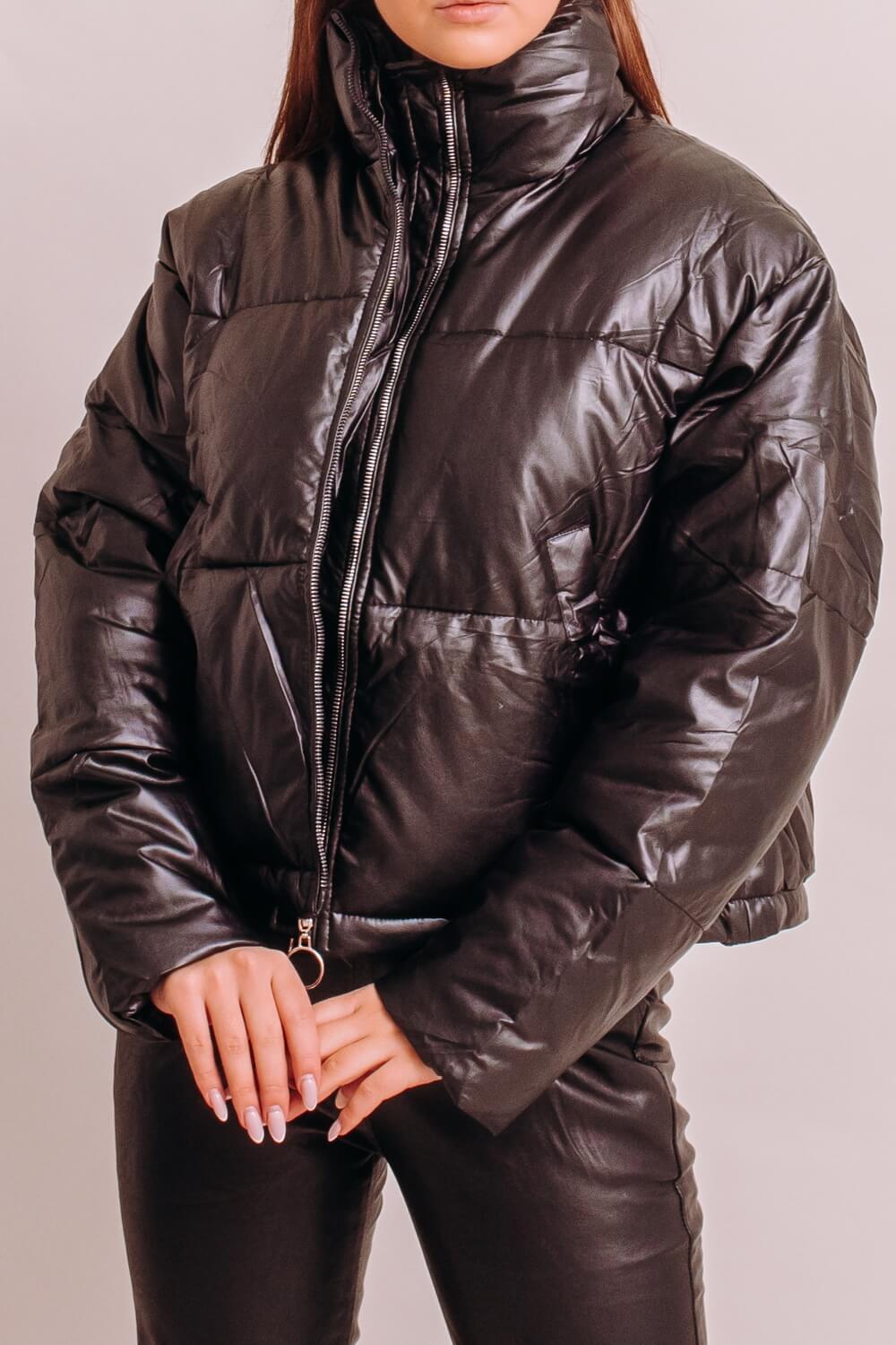 

Куртка з екошкіри Tayishe Tay74 XL чорна (03020095/XL чорна)