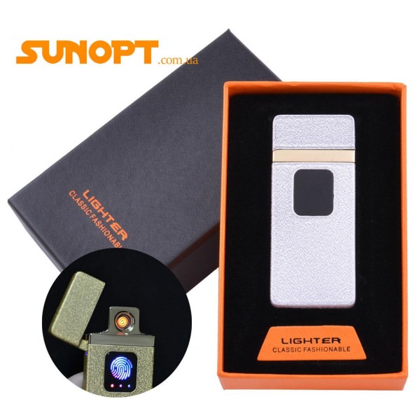 

USB зажигалка в подарочной упаковке Lighter (Спираль накаливания) №HL-7 White