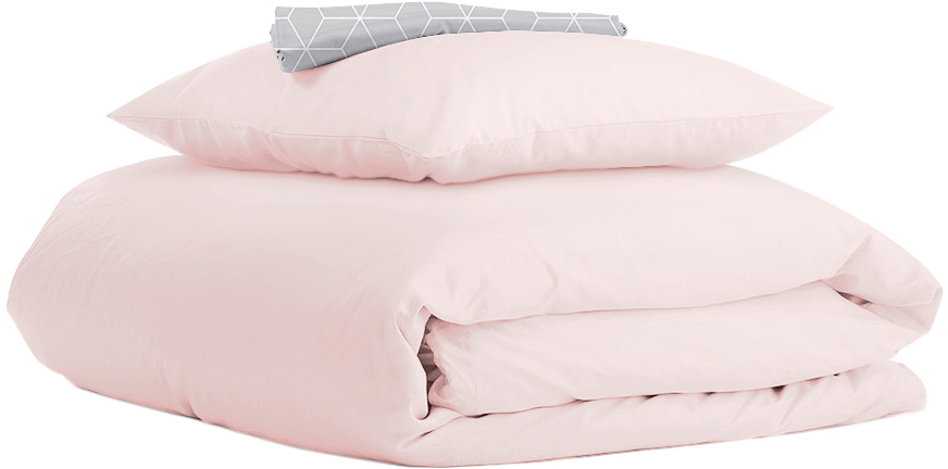 

Комплект постельного белья Cosas Ranfors Rose Rhomb Grey 155х215