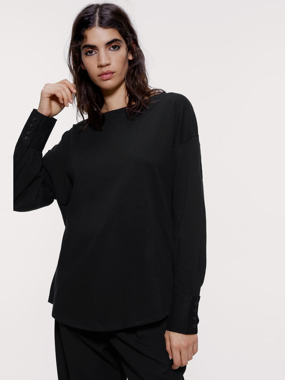 

Лонгслив Zara 00962642800 M Черный