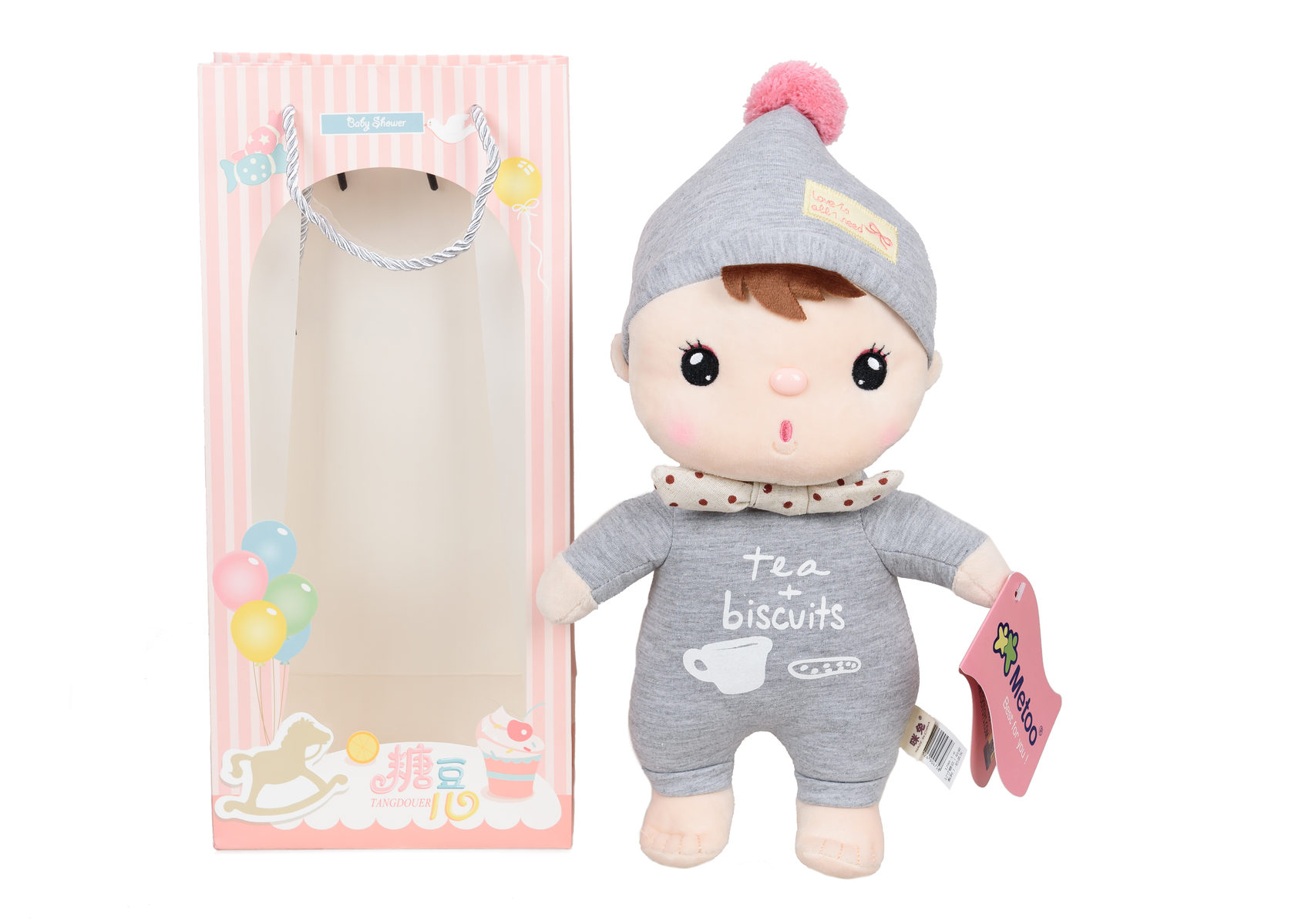 

Мягкая игрушка Metoo Kawaii Gray 31см Серый (MT-KA011)