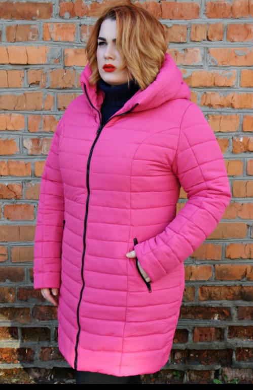 

Женская куртка зимняя MODA 00019 (54) 3XL Розовый (00019-6 F)