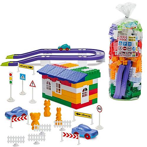 

Конструктор пластиковый №6, 250 дет. COLORPLAST (1-055)