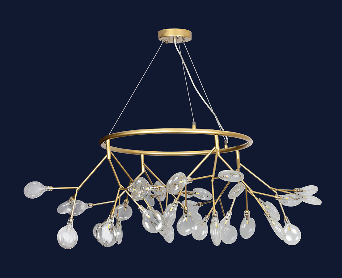 

Люстра Cветодиодная Led Levistella 918Lp263-36 Gd+Cl