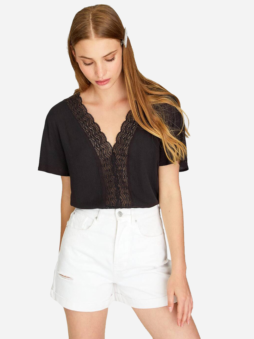 

Топ Stradivarius 6044/586/001 S Черный