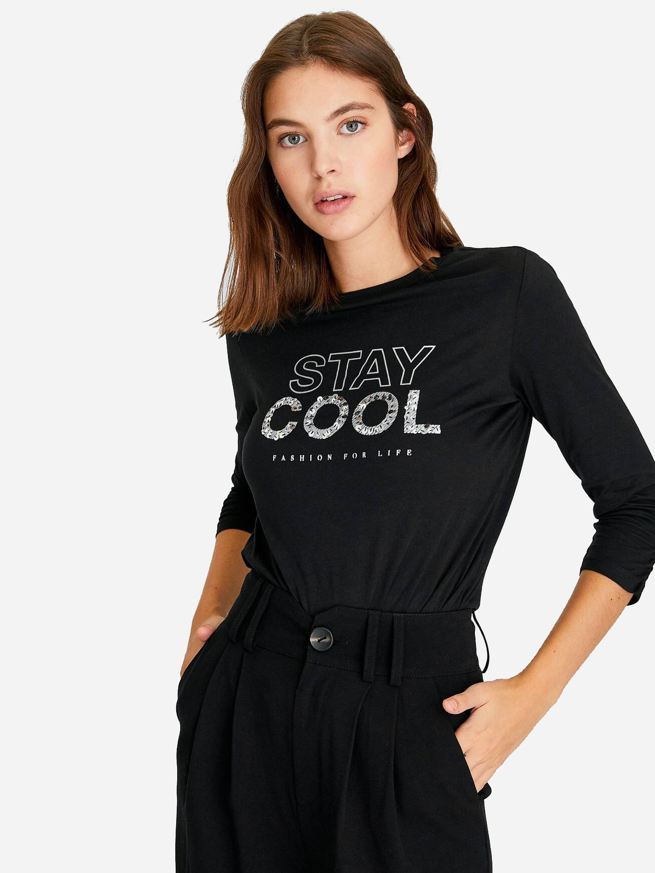 

Лонгслив Stradivarius 06652831001 S Принт