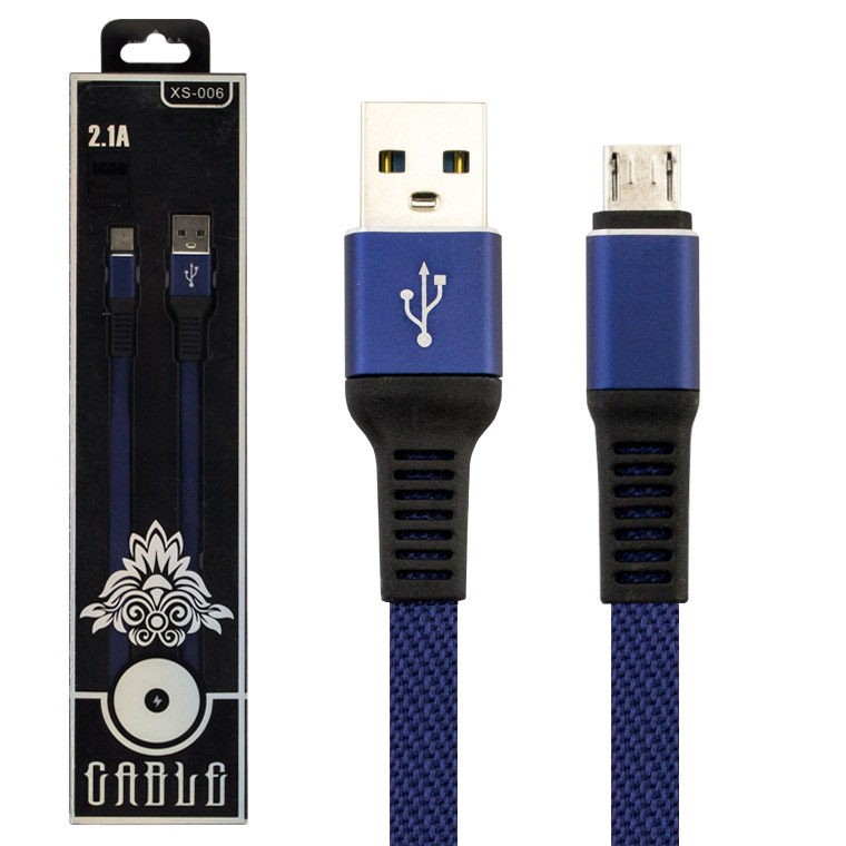 USB Кабель XS-006 micro USB синий – характеристики | ROZETKA