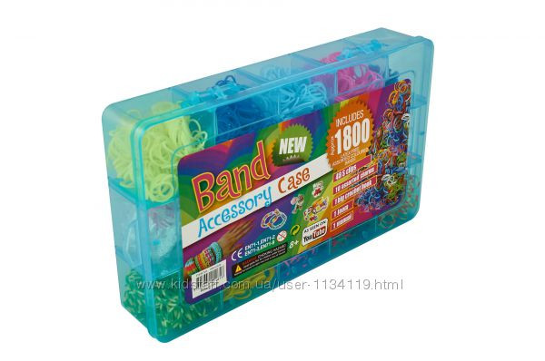 

Резинки для плетения браслетов rainbow loom bands 1800 набор кейс станок