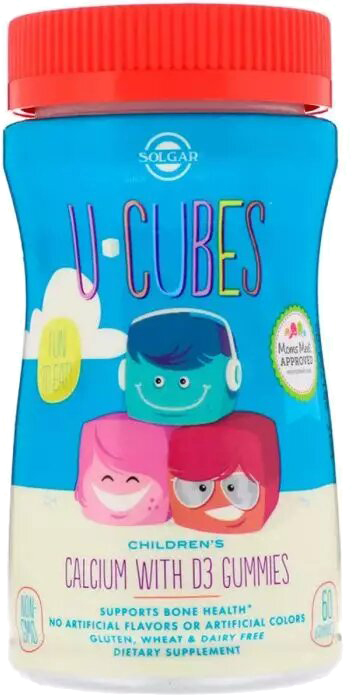 

Кальций Solgar U-Cubes Children's Calcium With D3 60 жевательных таблеток (033984576070)