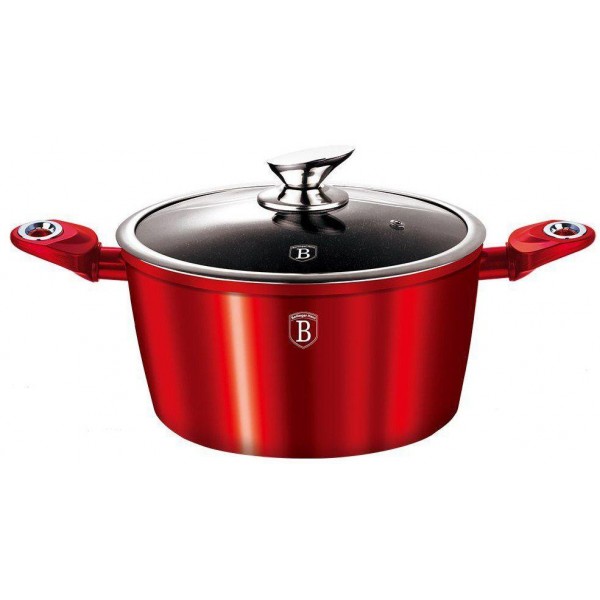 

Кастрюля с крышкой 6.1 л Burgundy Metallic Line Berlinger Haus BH-1258-N