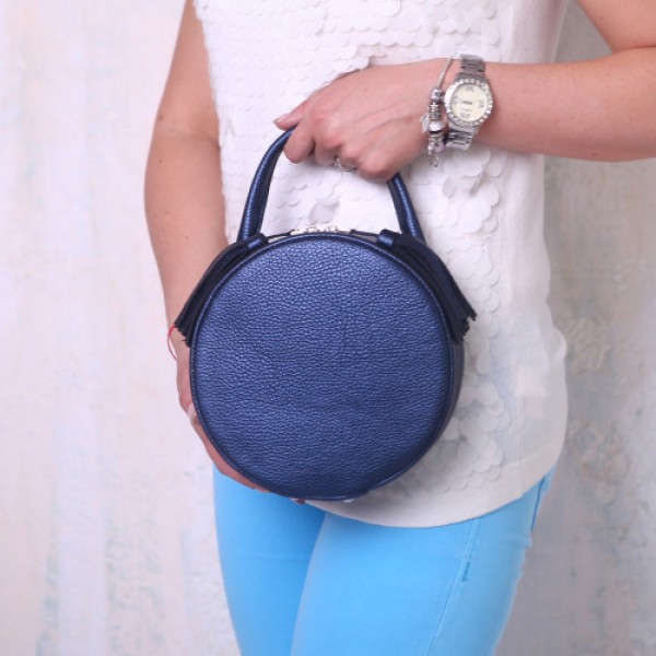 

Сумочка из кожи женская LL №91809 blue