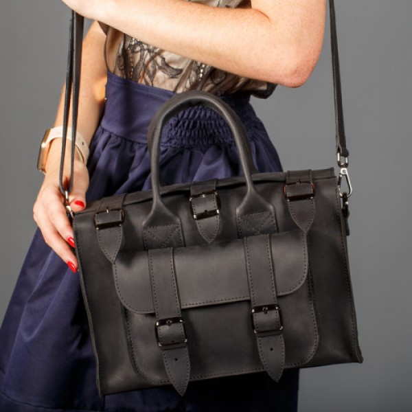 

Сумка женская из кожи LL №901092 black
