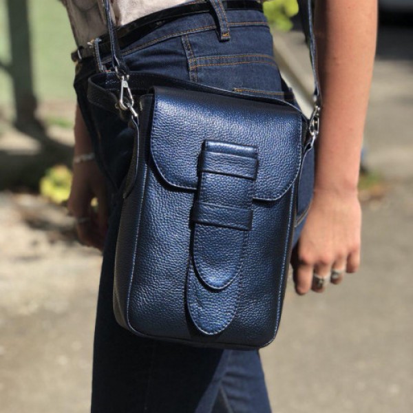 

Женская сумочка кожаная LL №901019 blue