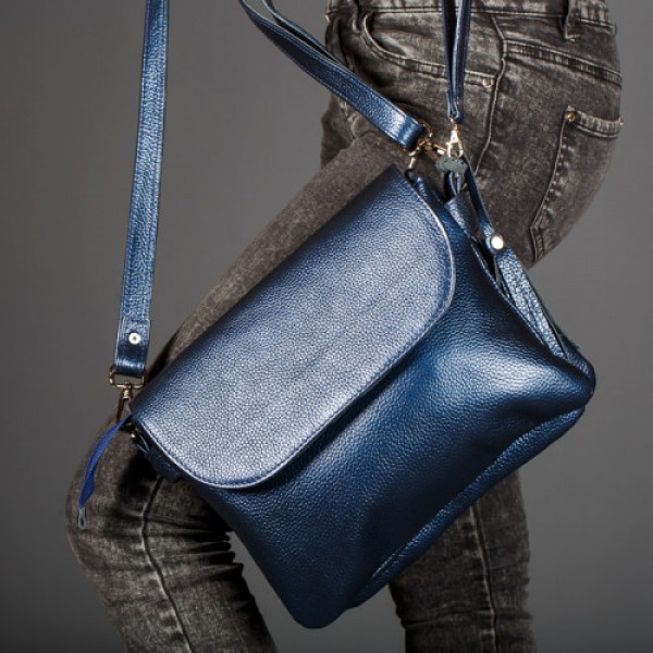 

Сумочка женская из натуральной кожи LL №901075 blue