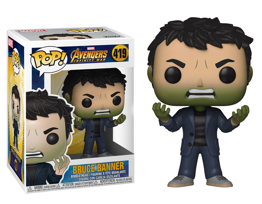 

Фигурка Funko Pop Avengers Infinity War Bruce Banner Мстители Война бесконечности Брюс Бэннер hulk 10см ВВ 419