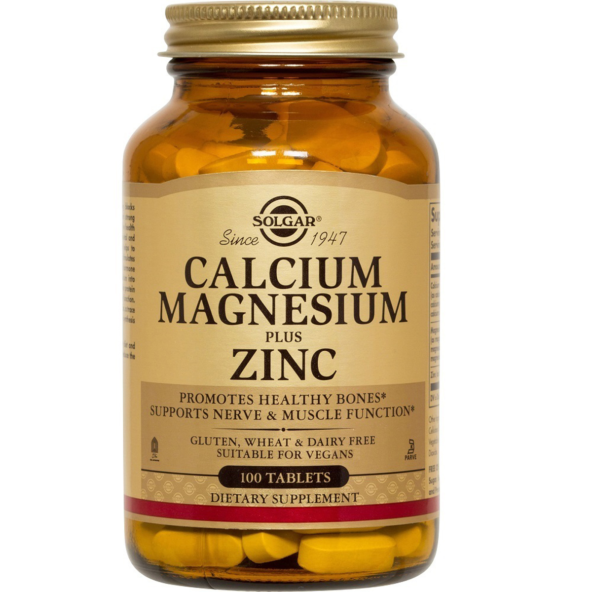 

Минеральный комплекс Solgar Кальций Магний и Цинк Calcium Magnesium Plus Zinc 100 таблеток