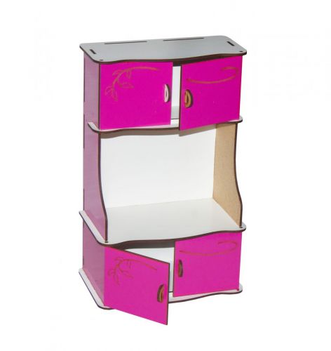 

Деревянный буфет (бело-розовый) Б23р (15-48655)