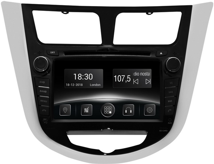 

Автомагнітола штатна Gazer CM5007-RB для Hyundai Accent (RB) 2010-2015
