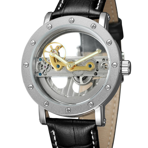 

Чоловічі годинники Forsining Air Silver