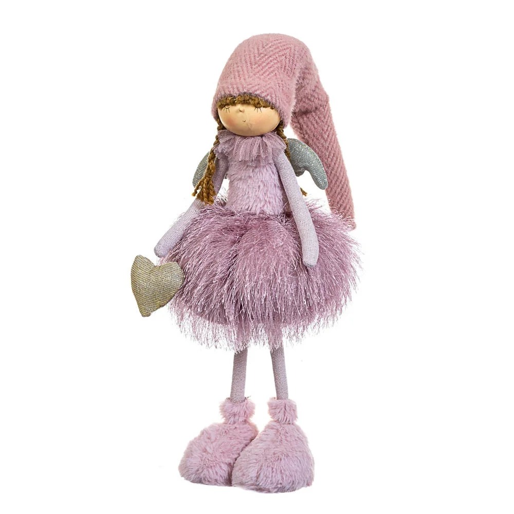

Фигурка "Пушистая девочка с сердечком" h=44 см 6005-002