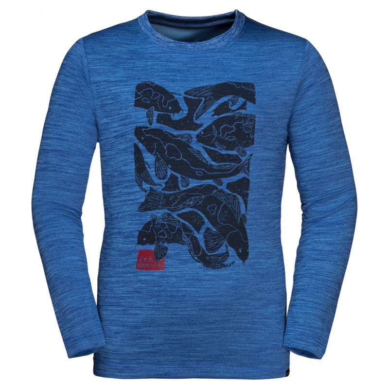 

Футболка с длинным рукавом VARGEN LONGSLEEVE KIDS Jack Wolfskin 1608211-1201 128 Синий
