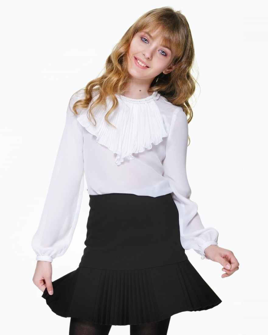 

Блуза Lukas Kids шифон с плиссе 140 белая(6225)