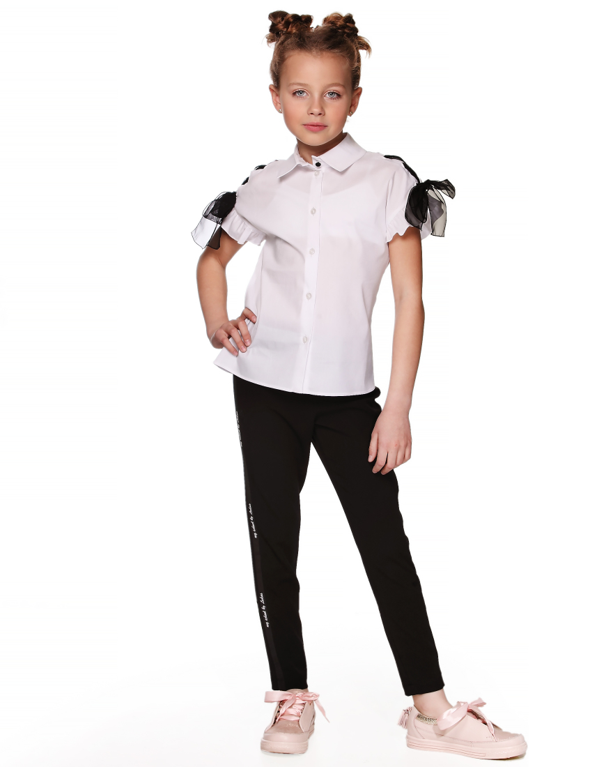 

Блуза Lukas Kids с бантом по плечу 146 белая(8228)