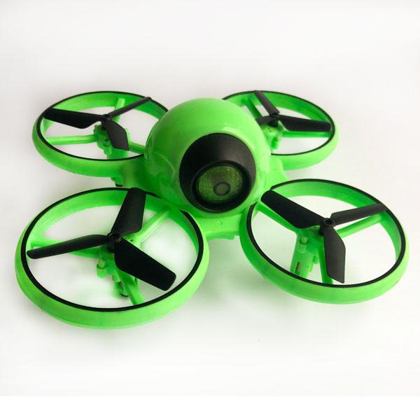 

Квадрокоптер Dowellin D10, протиударнийкорпус, яркая подсветка, перевороты на 360 °, до 11 мин. время полета Green
