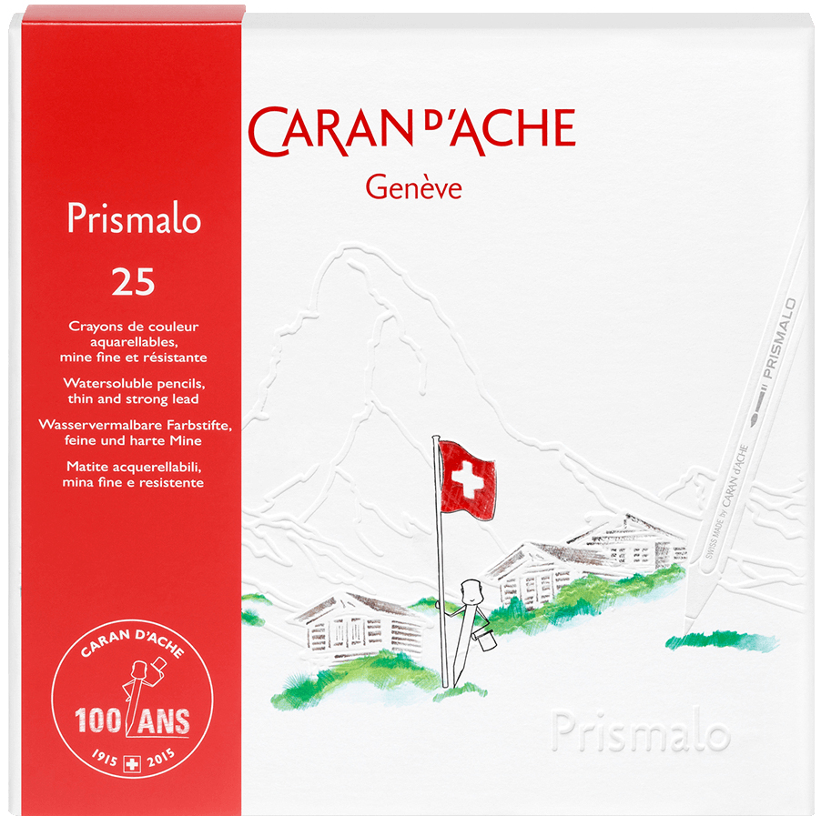 

Карандаши цветные акварельные Caran d'Ache Prismalo 100 років картонный бокс 25 цветов (7630002328982)